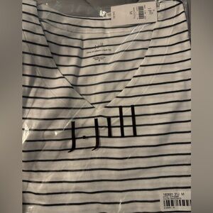 J. Jill Navy and White Striped Top